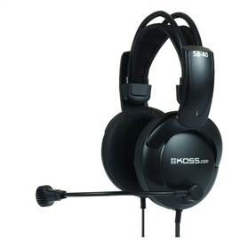 Koss  casque audio  sb40  filaire  supra-auriculaire  microphone  noir