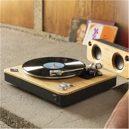 Platine vinyle marley stir it up sans fil noir signature  marley  stir it up  platine vinyle
