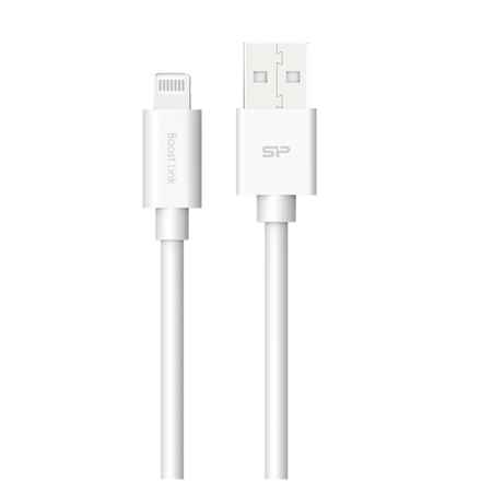 Câble d'alimentation USB-Lightning Boost Link en silicone, 1 m, blanc