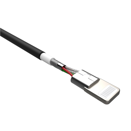 Câble d'alimentation usb-lightning boost link en silicone 1 m blanc