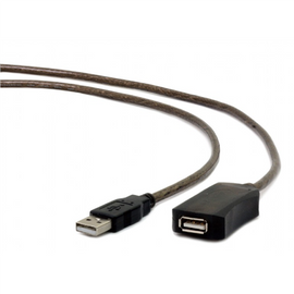 Gembird USB A/USB A M/F 10m USB cable USB 2.0 Black - 0