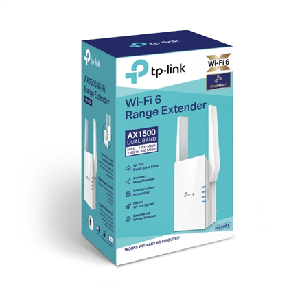 Tp-link  extendeur  re505x  802.11ax  24 ghz/5 ghz  300+1200 mbit/s  10/100/1000 mbit/s  ports ethernet lan rj-45 1  mu-mimo non  pas de poe  type d'antenne 2xexterne - 0