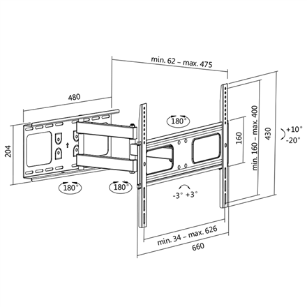 LOGILINK BP0028 - TV wall mount