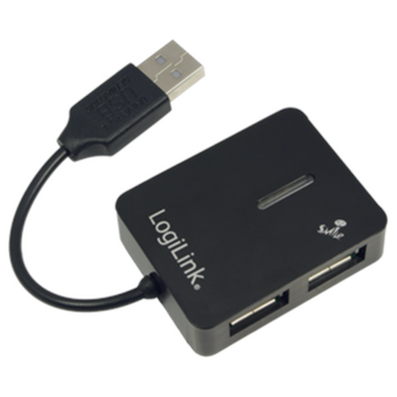 HUB extern LOGILINK, porturi USB: USB 2.0 x 4, conectare prin USB 2.0, cablu 0.05 m, negru, "UA0139" (timbru verde 0.8 lei)