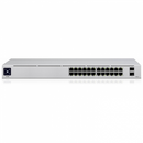 UBIQUITI Standard 24 PoE; (16) GbE PoE+, (8) GbE ports; (2) 1G SFP ports; 95W total PoE availability; Fanless, silent cooling.-3