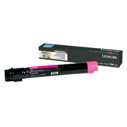 Cartouche de toner lexmark c950x2mg magenta