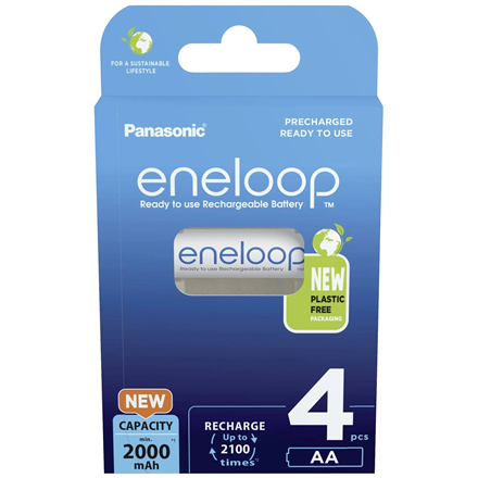 Panasonic Eneloop Batteries AA 2000mAh rechargeable 4 pcs.