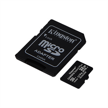 Kingston MicroSD Card Canvas Select Plus 32GB Class 10 UHS-I + Adapter Black EU (SDCS2/32GB)