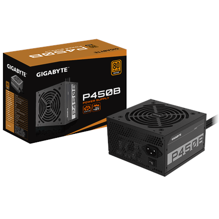 Bloc d'alimentation Gigabyte P450B 450 W 20+4 broches ATX ATX Noir