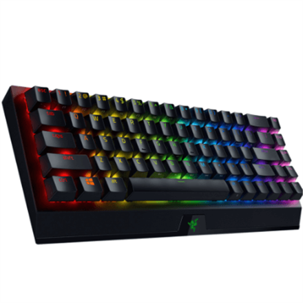  Razer BlackWidow V3 Mini HyperSpeed Gaming keyboard USB+RF Wireless+Bluetooth Yellow Switch, Black