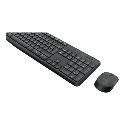 Logitech MK235 keyboard Mouse included USB QWERTY US International Grey