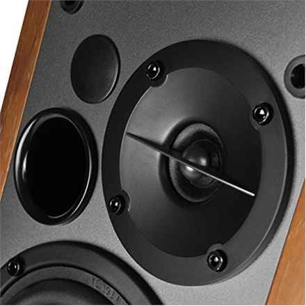BOXE EDIFIER 2.0, RMS : 42 W (2 x 21 W), Bluetooth, télécommande sans fil, volume, basses, aigus, optique, marron, « R1280DBb » (timbre vert 11,00 lei)