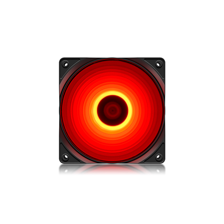 VENTILATOR DEEPCOOL PC RF120R LED, 120x120x25 mm, 4 red LED, Hydro Bearing, "DP-FLED-RF120-RD"