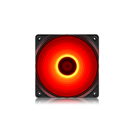 VENTILATOR DEEPCOOL PC RF120R LED, 120x120x25 mm, 4 red LED, Hydro Bearing, "DP-FLED-RF120-RD"