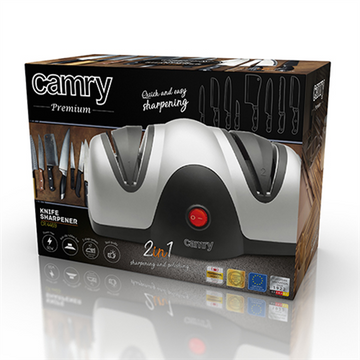 Camry | Knife sharpener | CR 4469 | Electric | Black/Silver | 60 W | 2 - 0