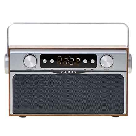 Camry | Radio Bluetooth | CR 1183 | 16 W | Entrée auxiliaire | Bois