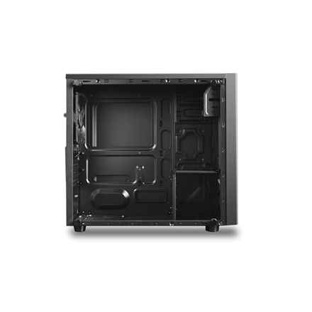 DeepCool MATREXX 30, Mini-tour, Mini-ITX/Micro-ATX, 1 port USB 2.0, 1 port USB 3.0, 1 port audio, 1 port micro, 1 ventilateur noir préinstallé de 120 mm, verre trempé, panneau grillagé, DP-MATX-MATREXX30