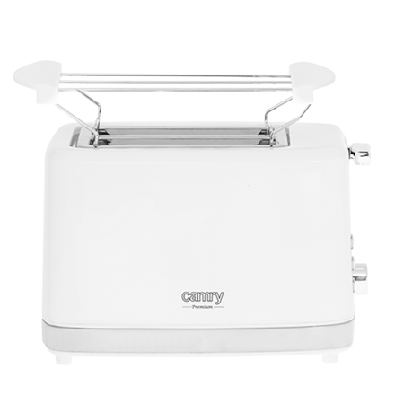 Camry | Grille-pain | CR 3219 | Puissance 750 W | Nombre de fentes 2 | Matériau du boîtier : Plastique | Blanc