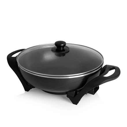 Tristar | Wok électrique | PZ-9130 | 1500 W | Acier inoxydable | 4,5 L | Noir