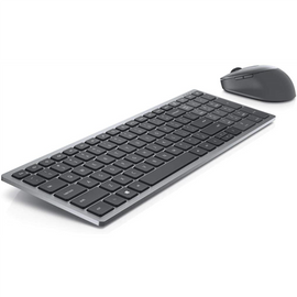 Dell  clavier et souris  km7120w  ensemble clavier et souris  sans fil  piles incluses  anglais/anglais  bluetooth  gris titane  connexion sans fil