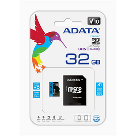 ADATA 32GB Micro SDHC V10 85MB/s + Ad. - 0