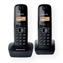 Panasonic | Cordless | KX-TG1612FXH | Built-in display | Caller ID | Black | Conference call | Phonebook capacity 50 entries | Wireless connection-1