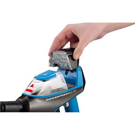 Nettoyeur vapeur vertical Bissell PowerFresh SlimSteam 1500 W Bleu, Titane
