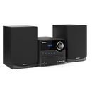 Sharp XL-B517D(BK) Hi-Fi Micro System, CD/FM/USB/Bluetooth v5.0, Aux-in, 45W, Black Sharp | Hi-Fi Micro System | XL-B517D(BK) | USB port | AUX in | Bluetooth | CD player | Black | FM radio | Wireless connection-3