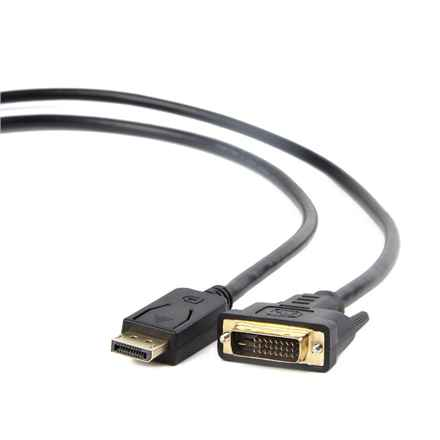 Adaptateur de câble vidéo Gembird CC-DPM-DVIM-6 1,8 m DisplayPort DVI Noir