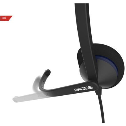 Koss | Casque audio | CS195 USB | Filaire | Supra-auriculaire | Microphone | Noir
