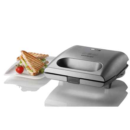Gorenje | Appareil à croque-monsieur | SM703GCG | 700 W | Nombre de plaques : 3 | Nombre de pâtisseries : 2 | Gris