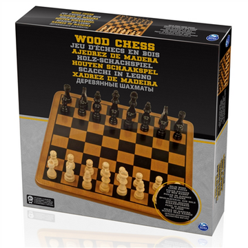 SPINMASTER GAMES Wood Chess, 6033302