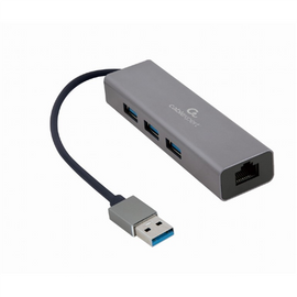 Gembird USB AM Gigabit Network Adapter with 3-port USB 3.0 hub