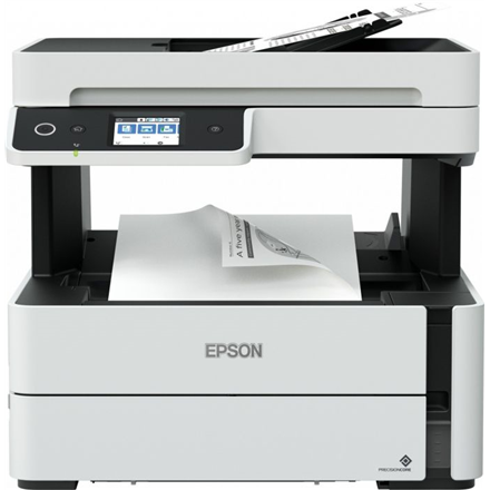 Imprimante multifonction epson  ecotank m3180  jet d'encre  monochrome  tout-en-un  a4  wi-fi  gris