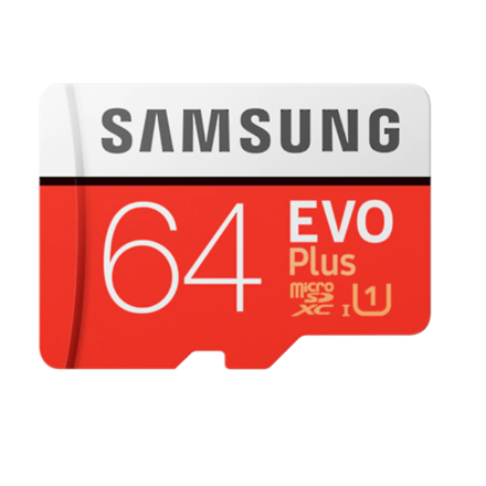 Samsung Evo Plus 64 GB MicroSDXC UHS-I Class 10 memory card
