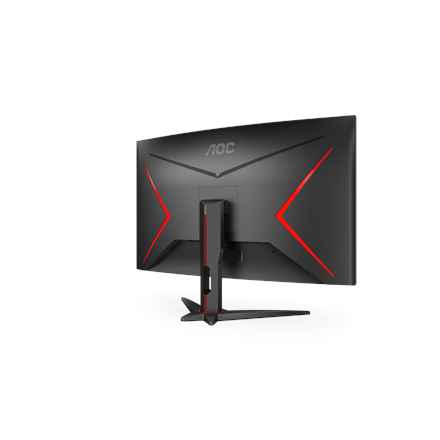 Écran d'ordinateur AOC G2 C32G2ZE/BK 80 cm (31,5") 1920 x 1080 pixels Full HD LED Noir, Rouge