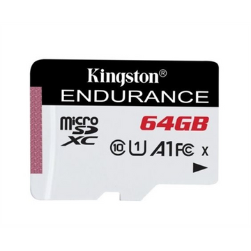 Kingston 64GB microSDXC Endurance 95R/30W C10 A1 UHS-I Card Only