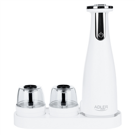 Adler | Electric Salt and pepper grinder | AD 4449w | Housing material ABS plastic | 7 W | Lithium | Matte White