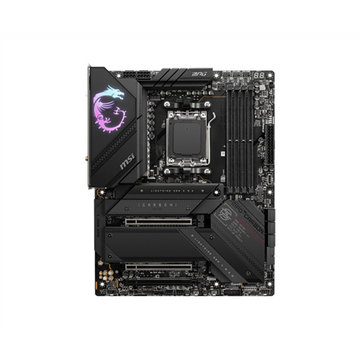 Msi  mpg x670e carbon wifi  famille de processeurs amd  socket am5  ddr5 dimm  emplacements mémoire : 4  interfaces de disque dur prises en charge : sata m.2  nombre de connecteurs sata : 6  chipset : amd x670  atx