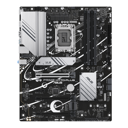 Asus Processor family Intel | Processor socket LGA1700 | DDR5 DIMM | Supported hard disk drive interfaces SATA, M.2 | Number of SATA connectors 4