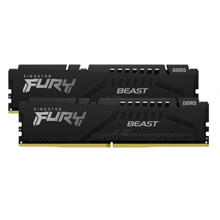Kingston DRAM 32GB 5600MT/s DDR5 CL36 DIMM (Kit of 2) FURY Beast Black EXPO