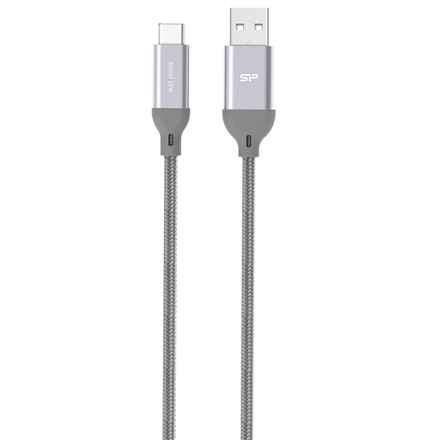 Silicon Power cable USB-C 1m braided, grey (LK30AC)