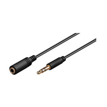Goobay | Headphone and audio AUX extension cable; 3.5 mm; 3-pin; slim | 97122 - 0