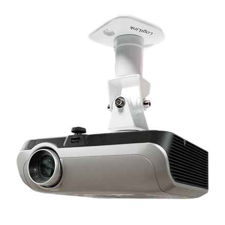 Logilink BP0003 Support de projecteur, plafond, universel, 220 mm, blanc | Logilink