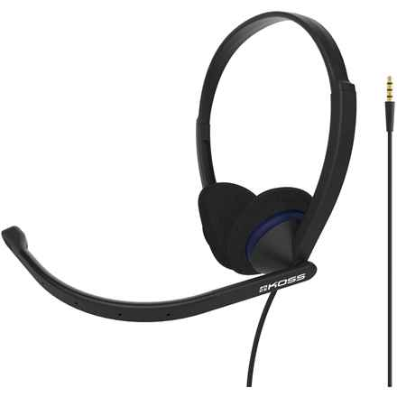 Koss | Casques de communication | CS200i | Filaire | Supra-auriculaire | Microphone | Antibruit | Noir