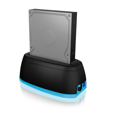 Station d'accueil IB-1124L-C31 pour 1 disque dur/SSD SATA III, USB 3.0 type C/type A