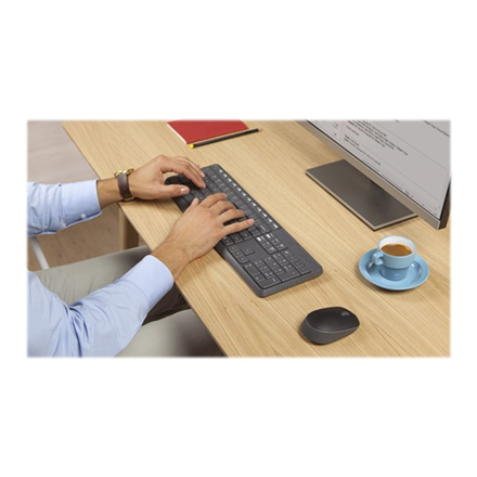 Logitech MK235 keyboard Mouse included USB QWERTY US International Grey
