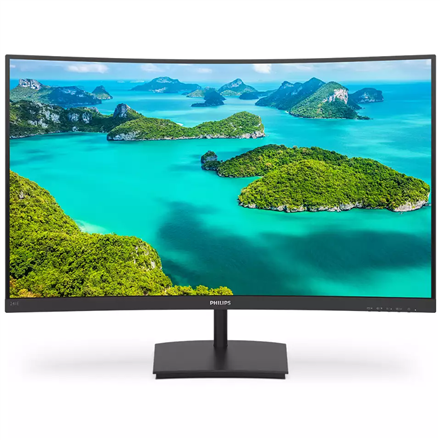 PHILIPS monitor 241E1SC 23.6inch VA Curved 1500R 1920x1080 75Hz 4ms