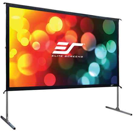 Écran mobile d'extérieur trépied ELITE SCREENS 120" (304,8 cm)/ 16:9/ 149,4 × 265,7 cm/ aluminium/ projection avant et arrière