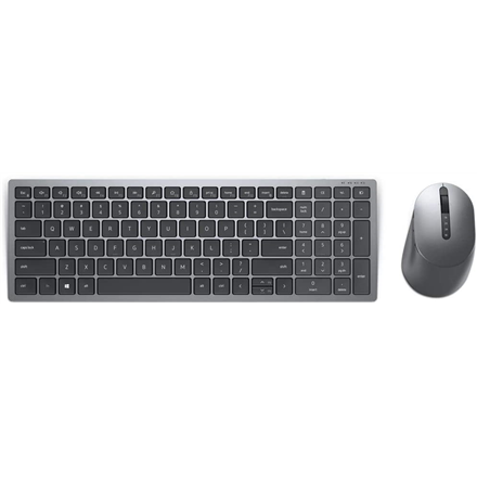 Dell | Clavier et souris | KM7120W | Ensemble clavier et souris | Sans fil | Piles incluses | Anglais/Anglais | Bluetooth | Gris titane | Connexion sans fil